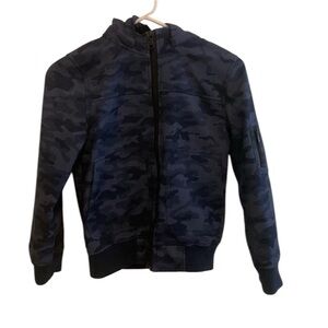Boys Urban Republic Fleece Lined Waterproof Camo Zip Up Hooded Jacket Size 10/12